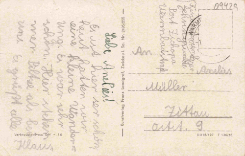 Warmbad Wolkenstein Erzgebirge Kur und Badehaus o 1956