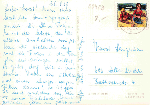 Warmbad Wolkenstein Erzgebirge Mehrbildkarte o 1968