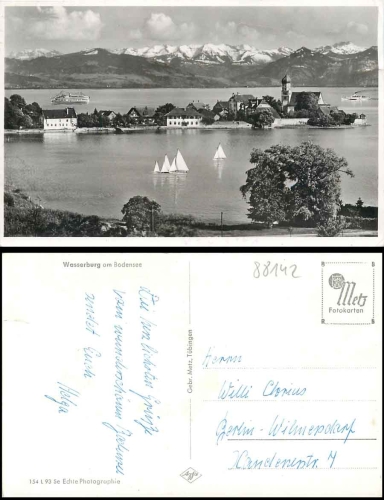 88142 Wasserburg Bodensee gebr. ca. 1950