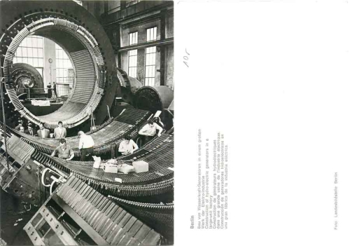 Industry building hydropower generators, Berlin * around 1950