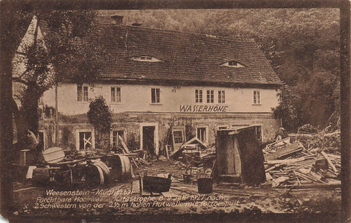 01809 Weesenstein Müglitztal Hochwasser o 1927