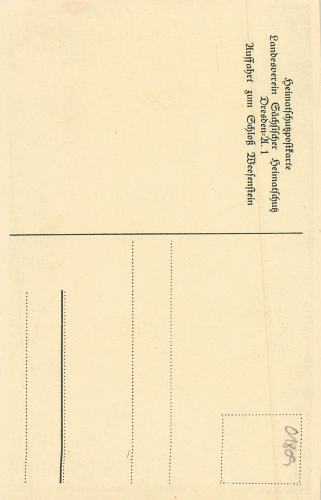 01809 Weesenstein Müglitztal * um 1930 Heimatschutzpostkarte