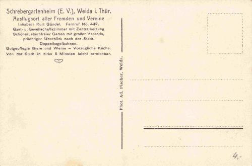 Weida Thüringen Schrebergartenheim * um 1920