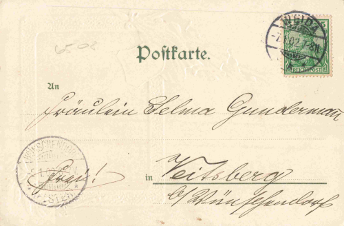 Weida Thüringen Schloss Osterburg Prägelitho o 1902