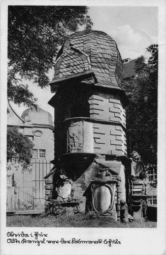 Weida Thüringen alte Kanzel an der Bismarck Schule o 1943