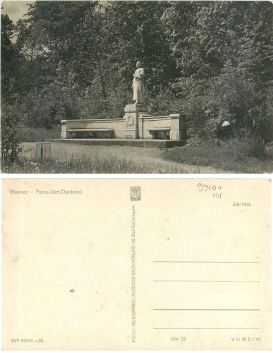 Weimar Franz-Liszt-Denkmal * ca. 1965