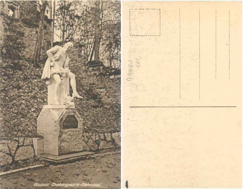 Weimar Shakespeare Denkmal *ca. 1920