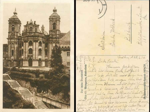 88250 Weingarten Monastery Church Reichswinterhilfs Lottery 1934/35 Fig. 47
