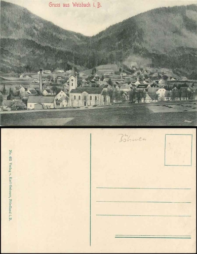 Weisbach Jizera Mountains Bily Potok Bohemia Friedland district * around 1915