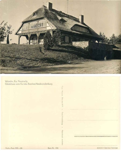 17237 Weisdin Blumenholz guest house Council of the district of Neubrandenburg * 1956 Hanich0306