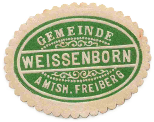 Weißenborn Erzgebirge  Siegelmarke um 1920