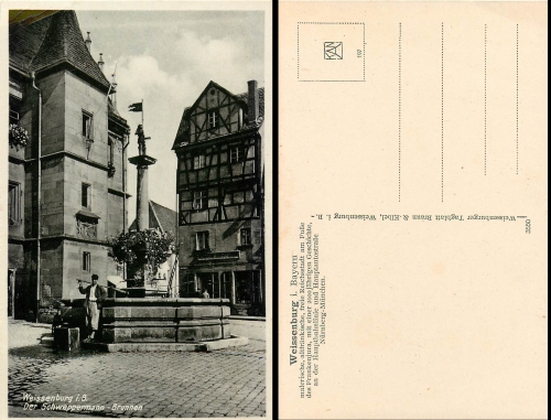 Weissenburg Schweppermann Fountain * approx. 1940