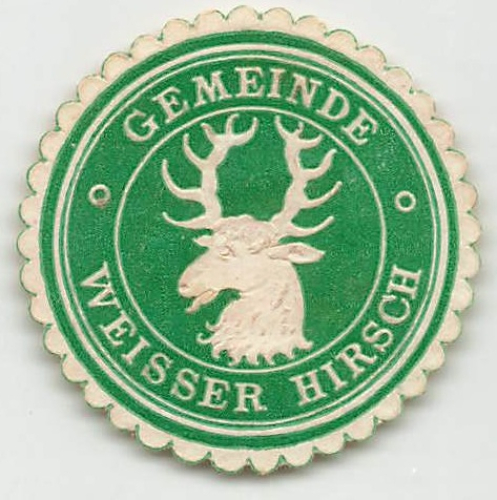 Weisser Hirsch Dresden Siegelmarke um 1920