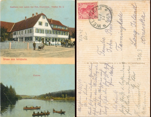 73642 Welzheim Gasthaus Lamm o 2.11.1913