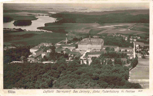 04779 Wermsdorf Schloss Hubertusburg Fliegerfoto * um 1940 Hahn-Foto8291