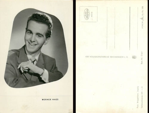 Werner Hass, Foto: Brüggemann, Leipzig, Best. Nr. G 661