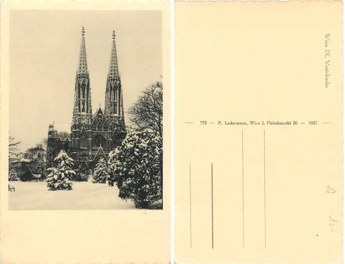 Wien IX Votivkirche * 1937
