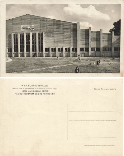 Wien Sängerhalle Sängerfest *1926
