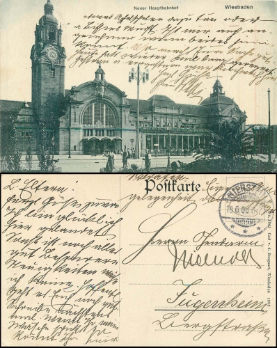 Wiesbaden Hauptbahnhof o 10.06.1905