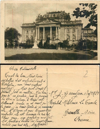 Wiesbaden Königl. Theater gebr. ca. 1920