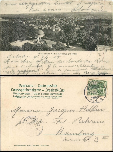 Wiesbaden vom Neroberg o 07.05.1905