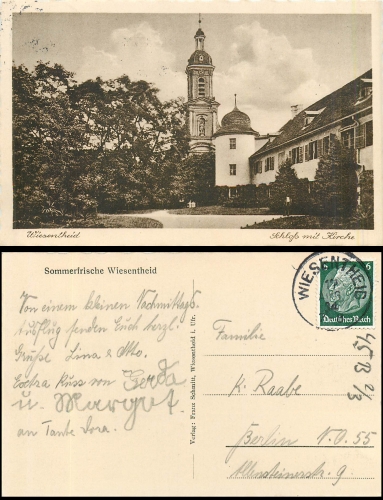 Wiesentheid Castle Church o August 17, 1934