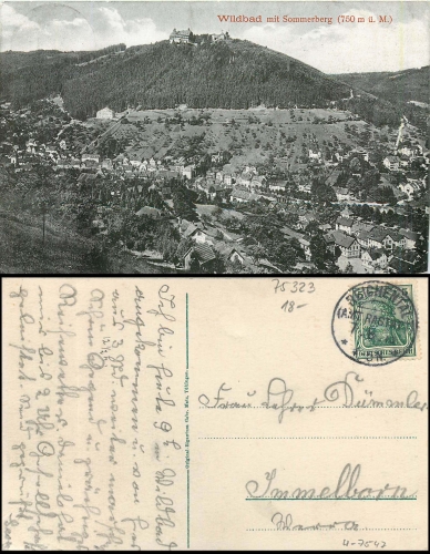 Bad Wildbad Sommerberg o 7.8.1915