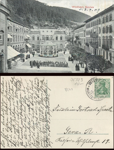 Wildbad Kurplatz o 3.9.1909