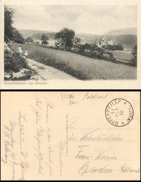 Wilhelmsheim Jagst o 11.12.1916