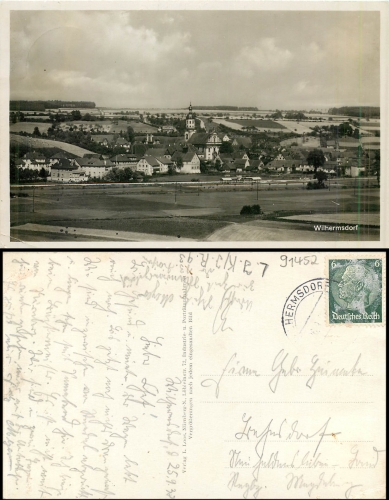 Wilhermsdorf Ansichtskarte o 25.9.1938