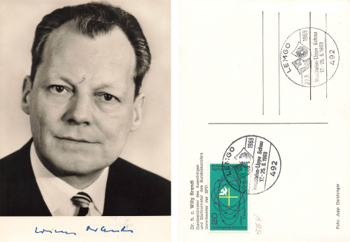 Dr. h. c. Willy Brandt Bundeskanzler SPD Politiker o 1968