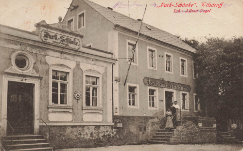 01723 Wilsdruff Sachsen Park Schaenke Alfred Vogel o 1935