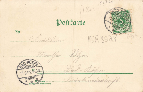 01723 Wilsdruff Sachsen Litho o 1899