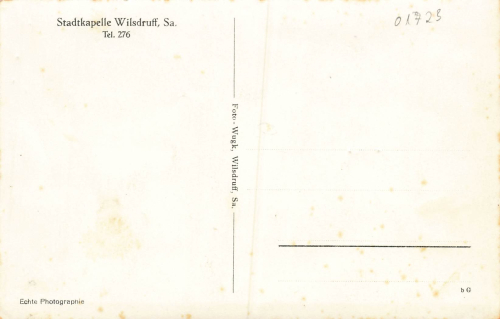 01723 Wilsdruff Sachsen Stadtkapelle * um 1930