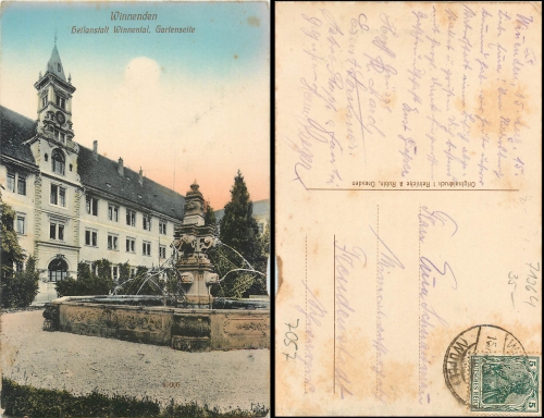 Winnenden Sanatorium on August 15, 1915
