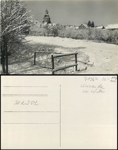 Winnenden in winter real photo postcard * 1915