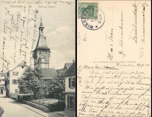 Winnenden Torturm  o 29.9.1913