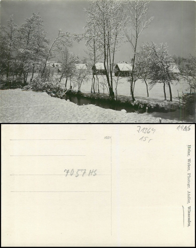Winnenden in the snow, real photo * 1915