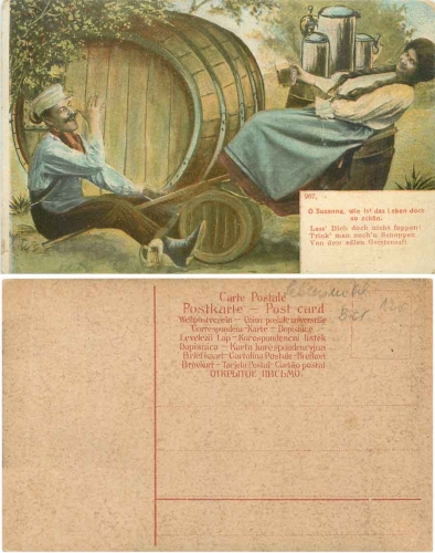 Wippe Schaukel Bierfass *ca. 1910