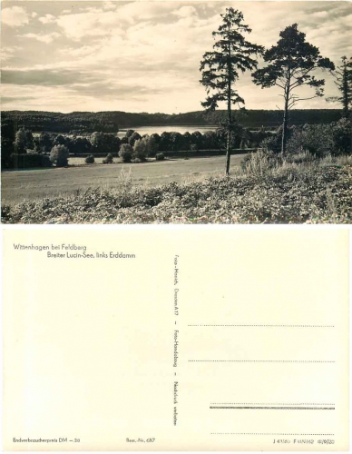 17255 Wittenhagen bei Feldberg breiter Lutzin See  *1962 Hanich0687