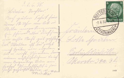Wittgendorf Saalfeld Thüringen Gasthaus Erholung Emil Franke o 1938