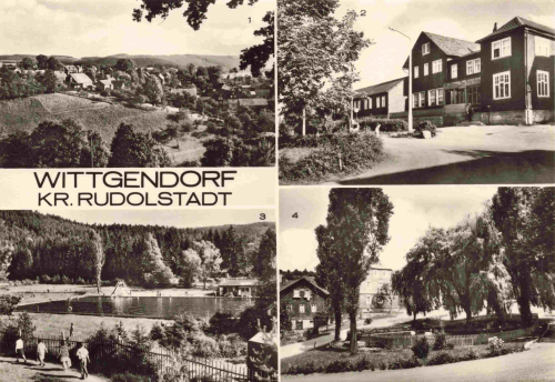 Wittgendorf Saalfeld Thüringen Mehrbildkarte o 1975