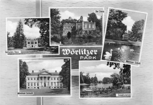 Wörlitzer Park Mehrbildkarte * 1966