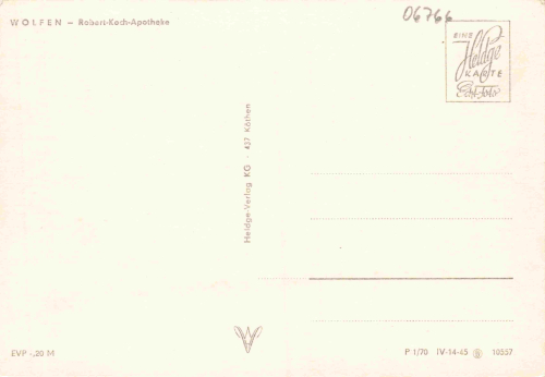 06766 Wolfen Robert Koch Apotheke * 1970