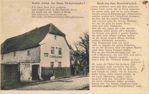 Wolferode Eisleben Türkeischenke Gasthof zur Türkei * um 1910