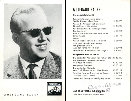 Wolfgang Sauer Electrola 