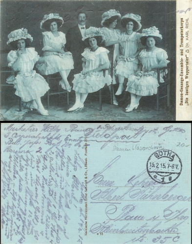 Damen Gesang-Ensemble und Trompetenkorps "Die lustigen Wuppertaler" o 15.02.1915