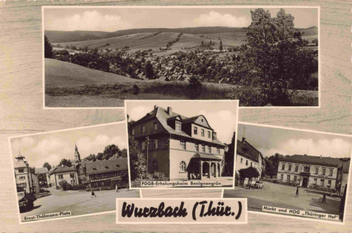 07343 Wurzbach Thüringen Mehrbildkarte * 1960
