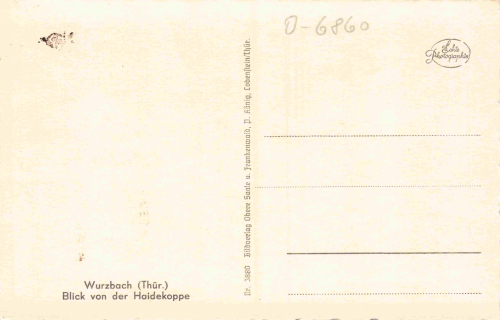 07343 Wurzbach Thüringen * um 1940