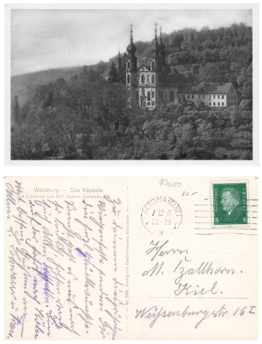 Wurzburg Das Kappele o 07.12.1931
